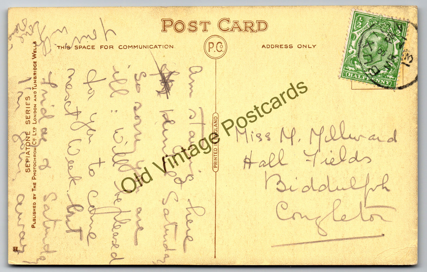 Goyt’s Bridge old postcard dated 1913