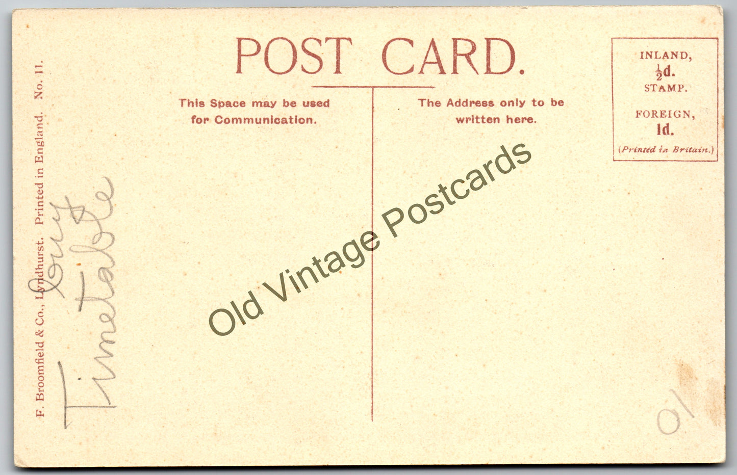 Antique Queen Bower, New Forest Postcard – Early 1900s Woodland Scene