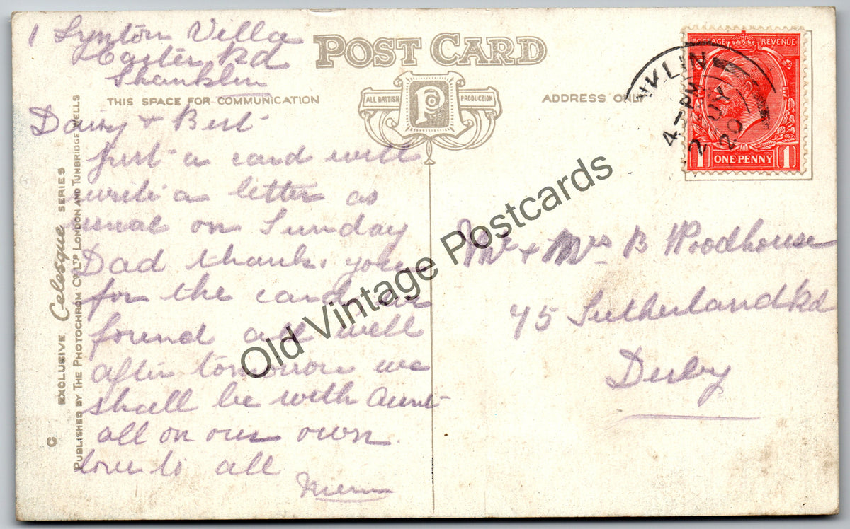 Vintage Isle of Wight Postcard – Shanklin Lift – Photochrom No. 31646