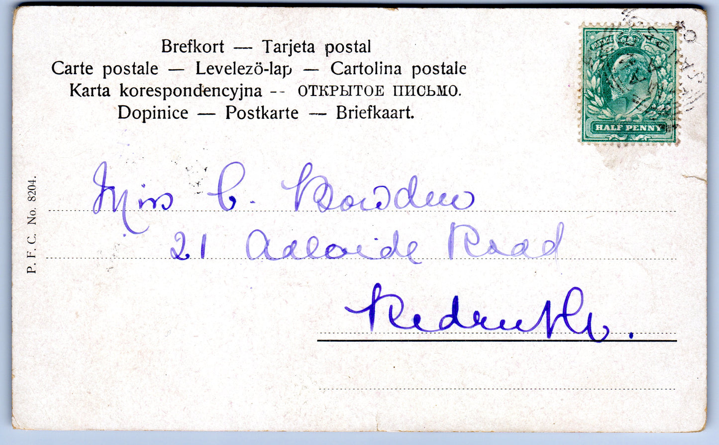 Loving couple old picture postcard