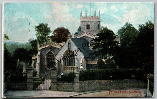 Parish Church, Wincanton, Somerset – 1906 Vintage Edwardian Postcard