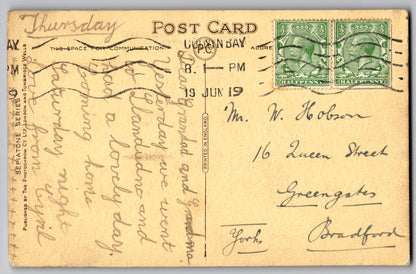 Colwyn Bay Station Road dated 1919 old postcard