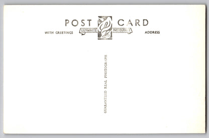 View from Mam Tor Castleton Peak District real photo postcard