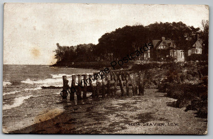 Vintage Postcard – Sea View, Isle of Wight – The Photochrom Co. Sepiatone Series