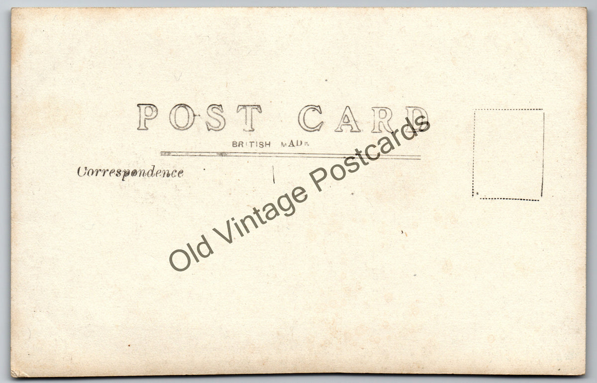 Vintage Postcard - Elderly Man with Two Donkeys - Rural Life Photograph - Early 1900s