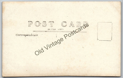Vintage Postcard - Elderly Man with Two Donkeys - Rural Life Photograph - Early 1900s