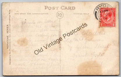 Vintage Postcard – Sea View, Isle of Wight – The Photochrom Co. Sepiatone Series